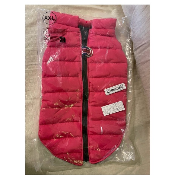 Pink Quilted Puffer Dog Coat - Picture 1 of 4